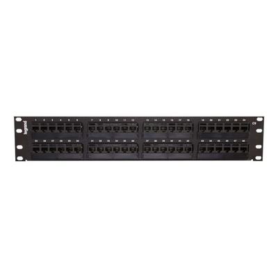 C2G 48-Port Cat6 110-Type Patch Panel - 2U Rackmount - 48 Ports - 48 Port(S) - 48 X Rj-45 - 2U High - Black - 19" Wide - Rack-Mountable