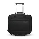 Samsonite Classic 2-Wheeled Polyester Business Case With 15.6" Laptop Pocket, 9-1/16"h X 16-9/16"w X 13-3/8"d, Black
