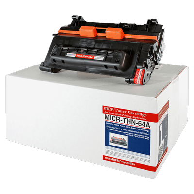 Micromicr Remanufactured Micr Black Toner Cartridge Replacement For Hp 64A, Cc364A, Thn-64A