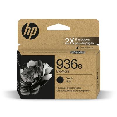 Original Hp 936E Black Evomore Ink Cartridge Works With Hp Officejet 9120 Series, Hp Officejet Pro 9100 Series, Hp Officejet Pro Wide Format 9700 Series Carbon Neutral 4S6V6Ln