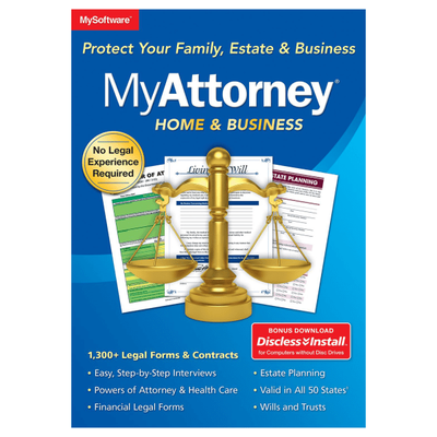 Avanquest Software Myattorney Home & Business, Windows Compatible, Esd