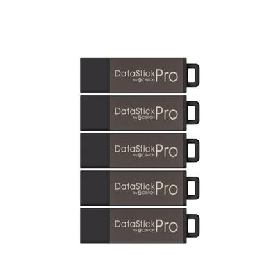 Centon Datastick Pro Usb Flash Drives, Usb 2.0, 8Gb, Gray, Pack Of 5, S1-U2P5-8-5B