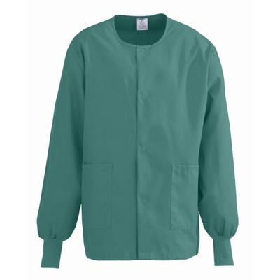 Medline Comfortease Warm-Up Scrub Jacket, 4X, Evergreen