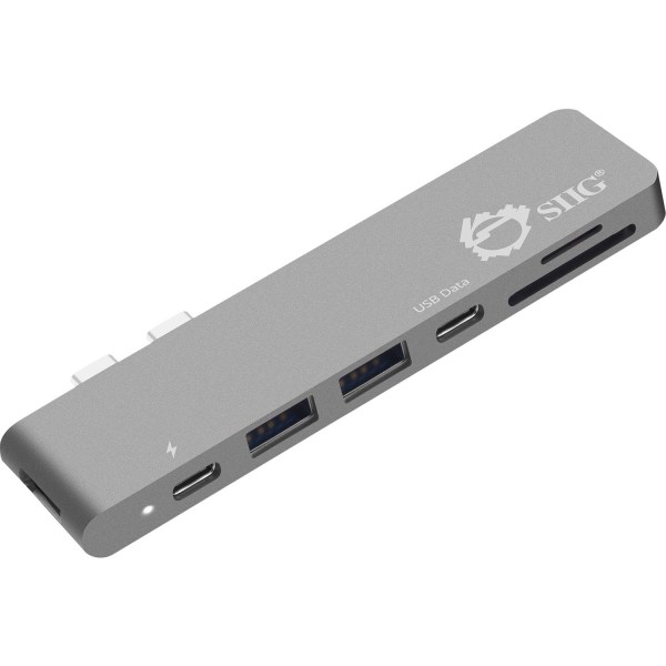 Siig Thunderbolt 3 Usb-C Hub Hdmi With Card Reader & Pd Adapter - Docking Station - Usb-C 3.1 / Thunderbolt 3