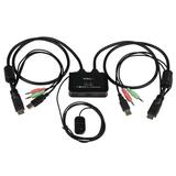 Startech.com 2 Port Usb Hdmi Cable Kvm Switch With Audio And Remote Switch - Usb Powered