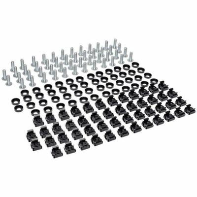 Tripp Lite Rack Enclosure Square Hole Hardware 12-24 Screws & Washers 50Pc - Rack Mounting Kit - Black