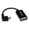 Startech.com 5 In Right Angle Micro Usb To Usb Otg Host Adapter M/f - 5