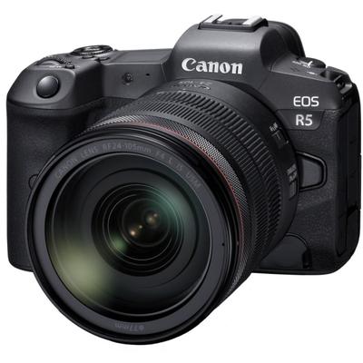 Canon Eos R5 45 Megapixel Mirrorless Camera With Lens - 0.94" - 4.13" - Autofocus - 3" Touchscreen Lcd - 4.3X Optical Zoom - Sensor-Shift (Is) - 8192 X 5464 Image - 8192 X 4320 Video