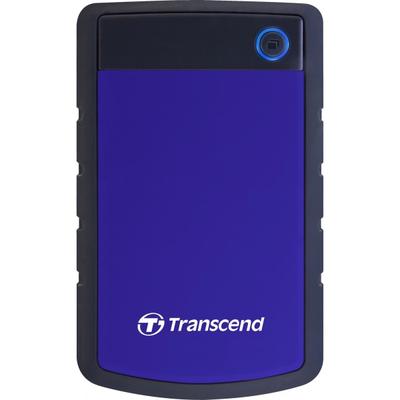 Transcend Storejet Ts2Tsj25H3B 2 Tb Portable Rugged Hard Drive - 2.5" External - Sata - Blue - Usb 3.0 - 3 Year Warranty
