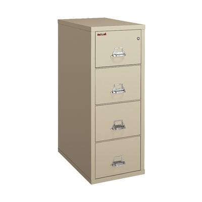 Fireking Ul 1-Hour 31-5/8"d Vertical 4-Drawer Legal-Size Fireproof File Cabinet, Metal, Platinum, White Glove Delivery