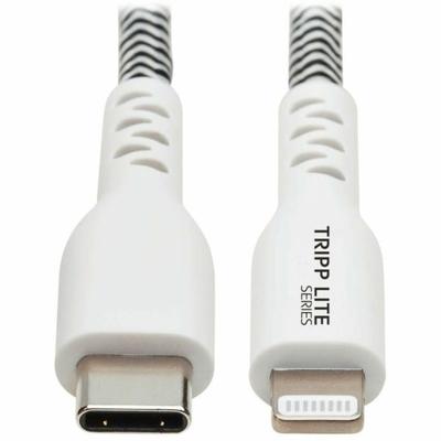 Tripp Lite M102-003-Hd Heavy-Duty Usb-C To Lightning Cable (M/m), 3 Ft- First End: 1 X Type C Male Usb - Second End: 1 X 8-Pin Lightning Male Proprietary Connector - 480 Mbit/s - Mfi - Nickel Plated Connector