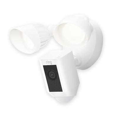 Ring Floodlight Cam Wired Plus, 11"h X 8.25"w X 7"d, White