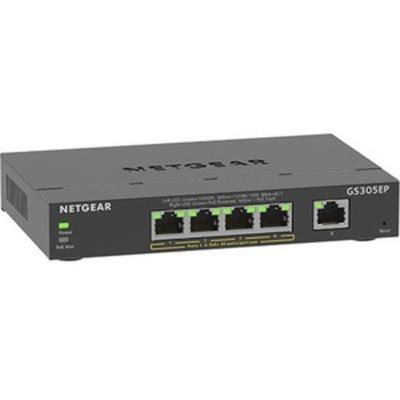 Netgear 5-Port Gigabit Ethernet Soho Smart Managed Plus Poe Switch With 4-Port Poe - 5 Ports - Manageable - 2 Layer Supported - 63 W Poe Budget - Twisted Pair - Poe Ports