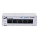 Cisco Business 110 Cbs110-5T-D Ethernet Switch - 5 Ports - Gigabit Ethernet - 10/100/1000Base-T - 2 Layer Supported - 2.74 W Power Consumption - Twisted Pair
