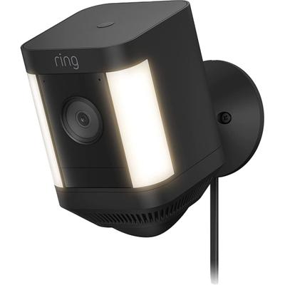 Ring Spotlight Cam Plus Plug-In, 4.96"h X 2.72"w X 2.99"d, Black