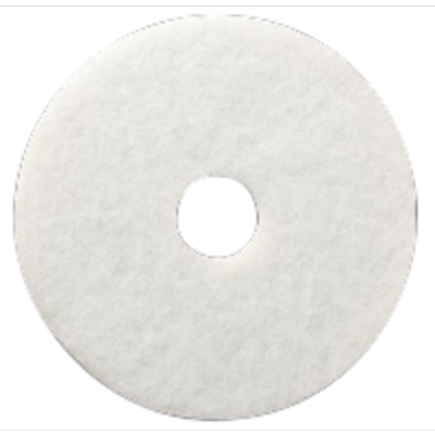 Niagara 4100N Polishing Pads, 12", White, Case Of 5