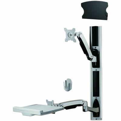 Amer Wall Mount For Keyboard, Cpu, Mouse, Flat Panel Display, Curved Screen Display - Taa Compliant - 32" Screen Support - 39.68 lb Load Capacity - 75 X 75, 100 X 100