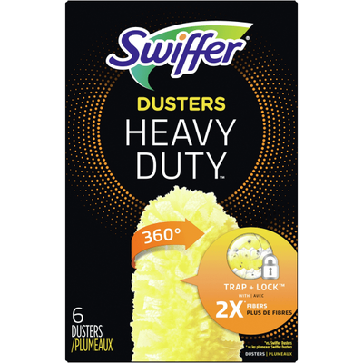 Swiffer 360° Duster Refills, Yellow, 6 Refills Per Box, Carton Of 4 Boxes