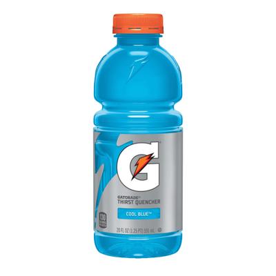 Gatorade Cool Blue, 20 Oz, Pack Of 24
