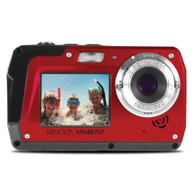 Minolta Mn40Wp 48.0-Megapixel Waterproof Digital Camera, Red