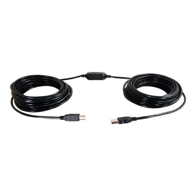 C2G 12M (40 Ft) Usb Cable - Usb A To Usb B Cable - Active - Center Boost - 39.37 Ft Usb Data Transfer Cable For Printer, Hard Drive - First End: 1 X Type A Male Usb - Second End: 1 X Type B Male Usb