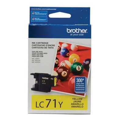 Brother Lc71 Yellow Ink Cartridge, Lc71Y
