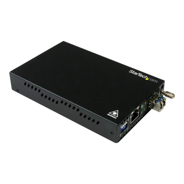 Startech.com Gigabit Ethernet Copper-To-Fiber Media Converter - Sm Lc - 10 Km - Ethernet Media Converter - Gbe Converter - 1 X Network (Rj-45) - 1 X Lc Ports - Duplexlc Port - Single-Mode - Gigabit Ethernet