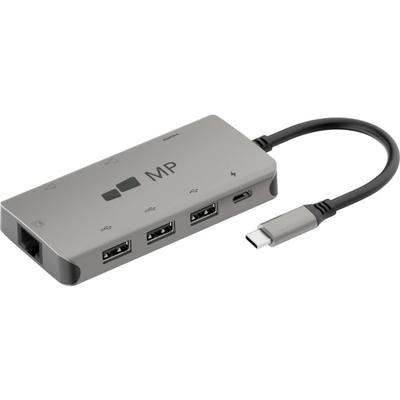 Mobile Pixels 8 In 1 Usb-C Hub With 4K Hdmi - For Notebook/desktop Pc - Yes - Sd, Microsd00 W - Usb Type C - 4K - 3840 X 2160 X Usb 2.0 - 2 X Usb 3.0 - Usb Type-A - Usb Type-C X Rj-45 Ports - Network (Rj-45) X Hdmi Ports