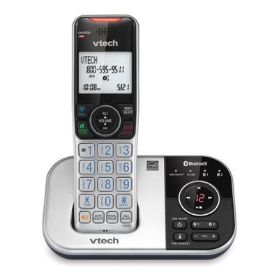 Vtech Bluetooth Dect 6.0 Expandable Cordless Phone With Connect To Cell And Digital Answering System, Vt Vs112