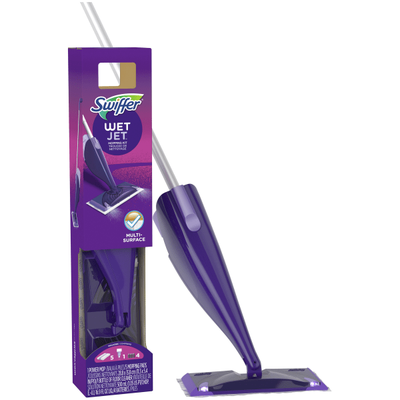 Swiffer Wetjet Spray Mop Starter Kit, Purple/silver