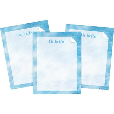 Barker Creek Designer Computer Paper, 8-1/2" X 11", Blue Tie-Dye, 50 Sheets Per Pack, Case Of 3 Packs