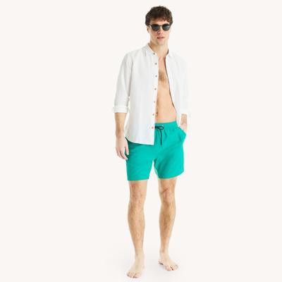Nautica Men's 6" Quick-Dry Swim 318 (Biscay Teal), L