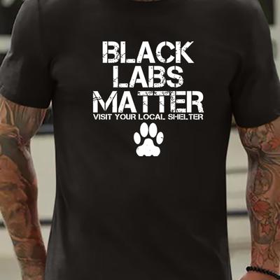 TEMU Black Print T Shirt, Tees For Men, Casual Short Sleeve T-shirt For Summer Image
