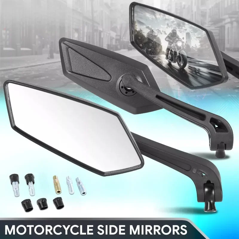 Motorrad Seite Zurück Rückansicht Rückansicht Nackt E-Bike Roller Einstellbare Dreh Spiegel Motorrad Zubehör Modifizierte Teile Image