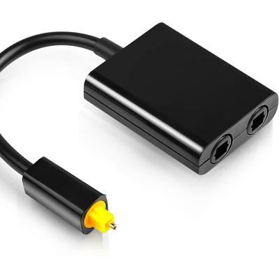 Optischer Audio-Kabel-Splitter, 1 in 2 Out, Toslink, optischer Audio-Kabel-Splitter, Image