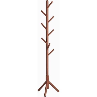 Jusch - Garderobenständer aus Holz, Kleiderständer mit 8 Haken, freistehender Garderobenständer, Image