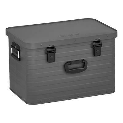 Aufbewahrungsbox ENDERS "Toronto Alubox L Grey", grau, B:40,2cm H:37cm T:58,5cm, Aluminium, Aufbewahrungsboxen, mit robu