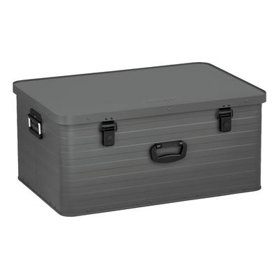 Aufbewahrungsbox ENDERS "Toronto Alubox XXL Grey", grau, B:56,8cm H:37,8cm T:81,8cm, Aluminium, Aufbewahrungsboxen, mit 