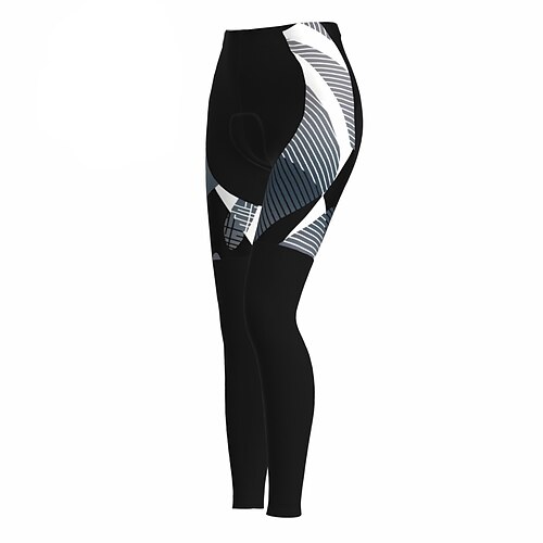 Damen Streifen Fahrradhose Fahhrad Strumpfhosen Mountainbike MTB Straßenradsport Sport 3D-Polster Radfahren Feuchtigkeitsableitend Atmungsaktiv Gelb Rot Spandex Bekleidung Fahrradbekleidung