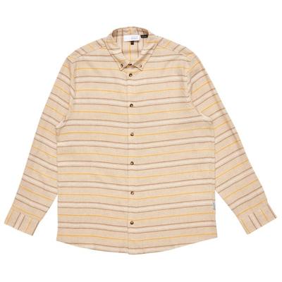 Mazine - Striped Linen-Mix Shirt - Hemd Gr XXL beige Image