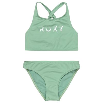 Roxy - Girl's Solid Active Crop Top Set - Bikini Gr 6 Years grün