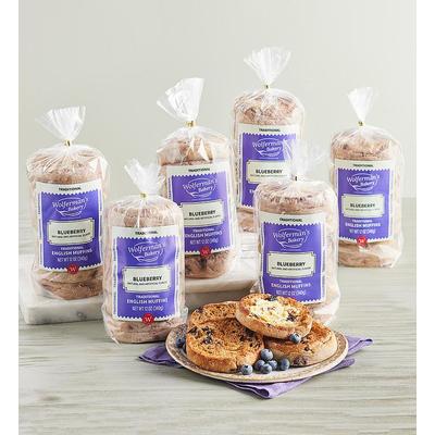 Blueberry Traditional English Muffins - 6 Packages by Wolfermans