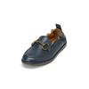 Loafer MARC O'POLO "mit Trensen-Schnalle", Damen, Gr. 38, blau (navy), Obermaterial: 100% Leder (Rind), unifarben, Schuhe