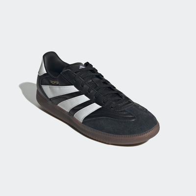 Fußballschuh ADIDAS PERFORMANCE "PREDATOR FREESTYLE IN", Gr. 44,5, schwarz-weiß (core schwarz, cloud weiß, gold metallic