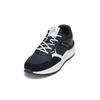 Sneaker MARC O'POLO "aus Rindleder und Mesh", Herren, Gr. 43, blau (navy, weiß), Obermaterial: 95% Leder (Rind), 5% Polyester, unifarben, Schuhe
