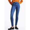 Skinny-fit-Jeans TOMMY HILFIGER "HERITAGE COMO SKINNY RW", Damen, Gr. 26, Länge 28, blau (nos mid blau), Denim/Jeans, Obermaterial: 95% Baumwolle, 4% Elastomultiester, 1% Elasthan, unifarben, casual, skinny fit lang, Jeans, mit Tommy Hilfiger...