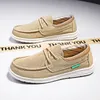 Sommer Slip on Canvas Boots schuhe Männer Mokassins Deck Schuhe Casual Loafers Herren Slip-Ons leichte atmungsaktive große Größe 46 47