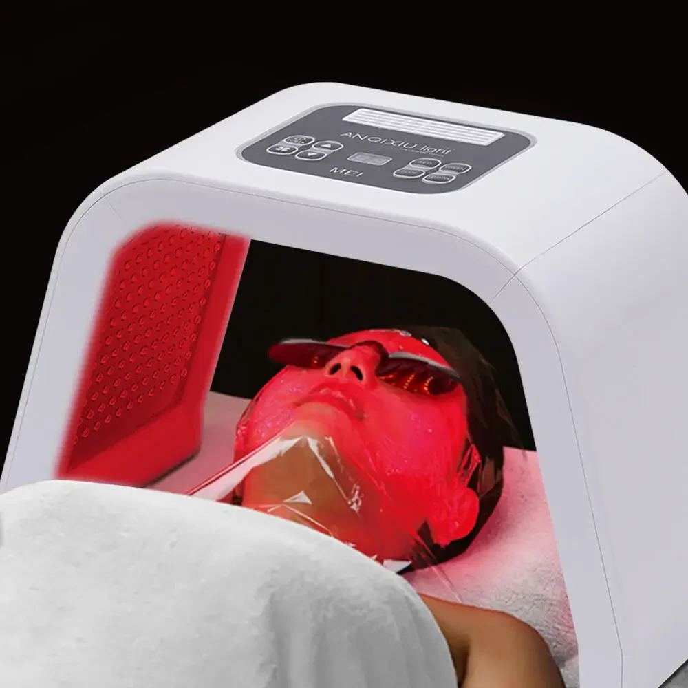 7 Farben PDT Photon Lichttherapie Gesichtsmaske LED Lichttherapie Schönheitsmaschine Hautpflege Lampe Therapie Licht Gesichtsverjüngung Image
