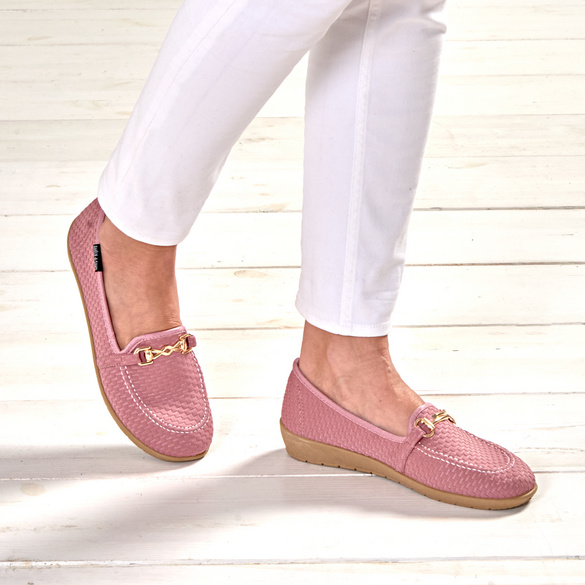 Komfort-Schuh Mokassin ""Bärbel"" burgund