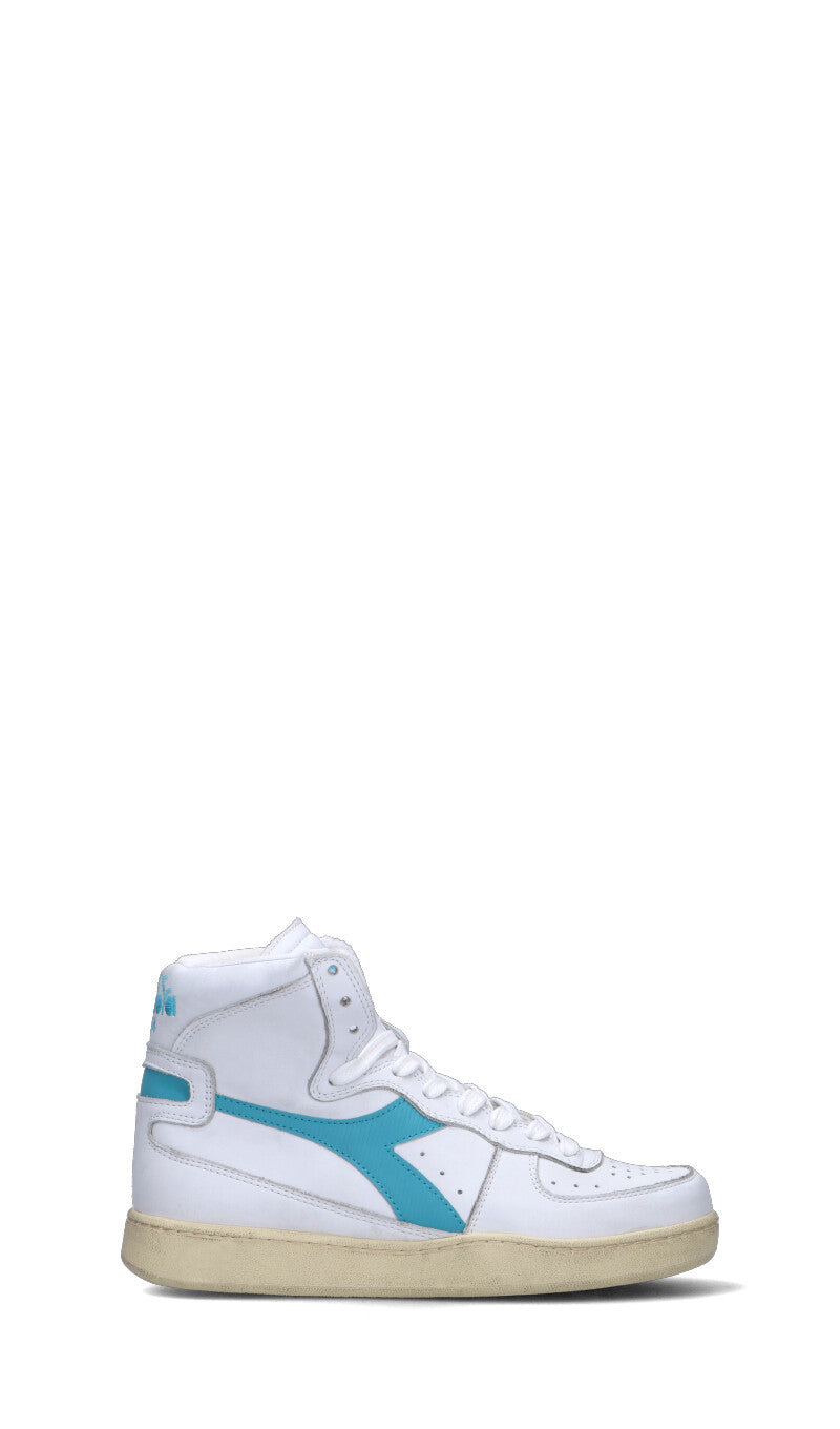 DIADORA HERITAGE - MI BASKET USED Sneaker donna bianca/azzurra in pelle